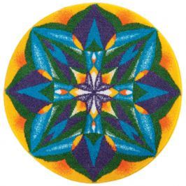 GRUND Mandala předložka SEBEDŮVĚRA modrá Typ: kruh 100 cm
