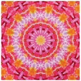 GRUND Mandala koberec SÍLA DOTEKU červený Typ: 100x100 cm