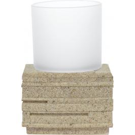 GRUND Kelímek na kartáčky BRICK béžový