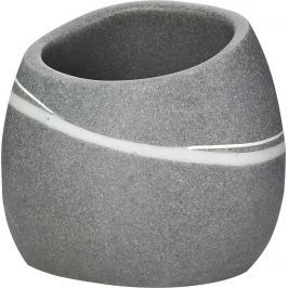 GRUND Kelímek na kartáčky STONE šedý