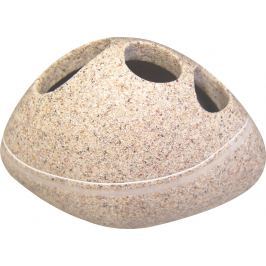 GRUND Kelímek na kartáčky STONE pískový