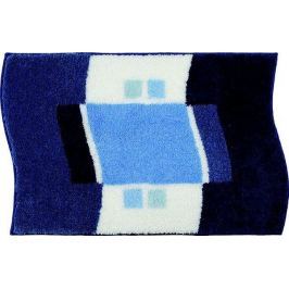 GRUND Koupelnová předložka LUGANO modrá Typ: 47x50 cm - na víko od WC nebo jako podsedák na židli