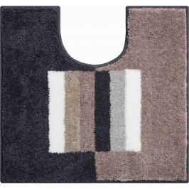 LineaDue Koupelnová předložka CAPRICIO hnědá Typ: 55x60 cm s výřezem pro WC