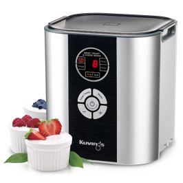 Výrobník sýrů, jogurtovač Fermentor Kuvings stříbný + ZDARMA Směs pro přípravu čerstvého sýra