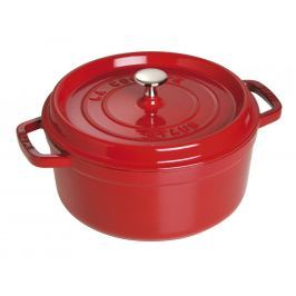 Staub Litinový hrnec s poklicí Cocottes višňová 28 cm 6,7 l