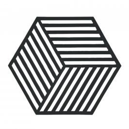 Silikonová podložka pod horké HEXAGON černá - Zone (HEXAGON podložka pod hrnec černá - Zone)