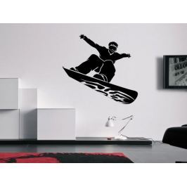 Samolepka na zeď Snowboardista 001
