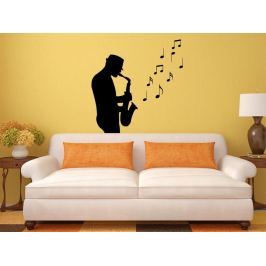 Samolepka na zeď Saxofonista 001