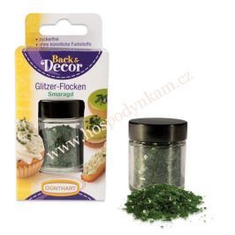 Jedlé třpytky - střepy smaragdové 15g