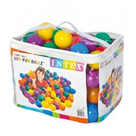 Míčky hrací 8cm 100ks Intex 49600 mix barev