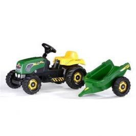 Šlapací traktor Rolly Kid s vlečkou - zelený