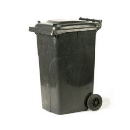 Popelnice plastová 240l s kolečky - hnědá