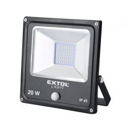 Reflektor LED IP65 Extol Light - 20 W/1400 lm + čidlo