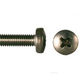 Šroub půlk. hl. kříž nerez A2, DIN 7985 - M2.5x5