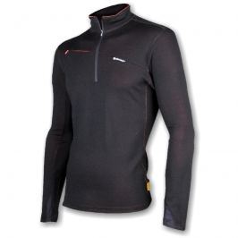 Mikina SENSOR Merino Wool krátký zip pán. černá - vel. S