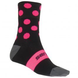 Ponožky SENSOR Dots černo-růžové vel. 9-11
