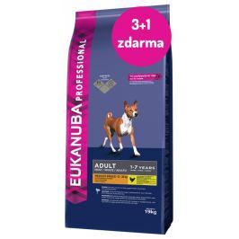 EBC Eukanuba Adult Medium breed 19kg 3+1 zdarma