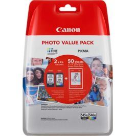 Barevné inkoustové kazety Canon PG-545 XL/CL-546 XL + fotopapír Canon GP-501, 8286B006 - originál